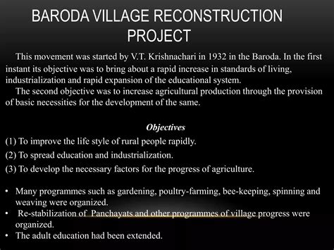 Pre-Independence Programs | PPTX