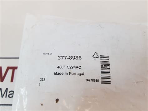 Lot Of 2X Arcotronics 40 µF, 1.27.4Ac3 Mkp Capacitor 25/085/21 – Aeliya ...