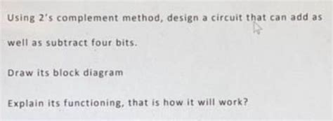 Image result for 2nd Complement Addition