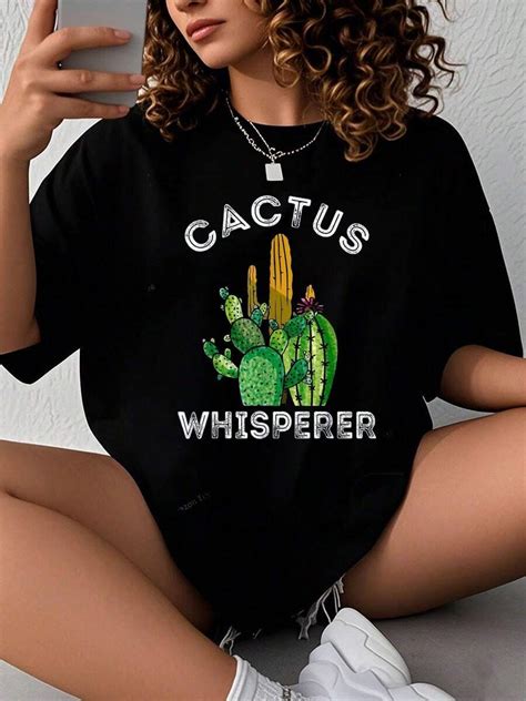 Cactus Whisperer Cacti Gardener Succulent Garden Plants T-Shirt-Y2K ...
