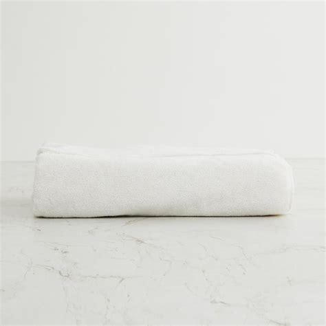Buy Royal Bath Off-White Textured Cotton Bath Towel - 70x140cm from ...