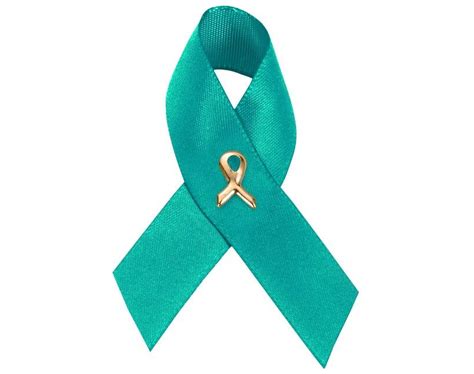 Satin Ovarian Cancer Ribbon Awareness Pins - Walmart.com