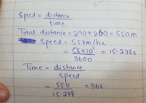 A 260m long train runs at aspeed of 55kmph. How much time will it take ...