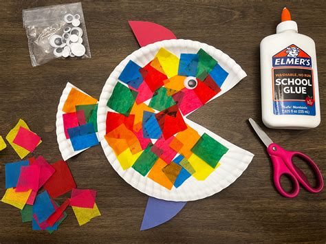 Image result for Paper Plate Fish Pattern