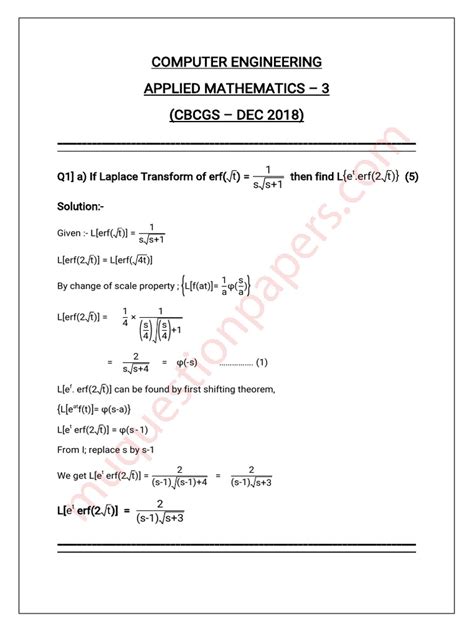 Image result for Maths 3 for Computer Engineering