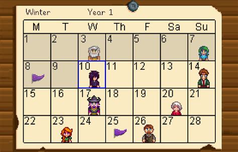 Stardew Valley Calendar Planner - prntbl.concejomunicipaldechinu.gov.co