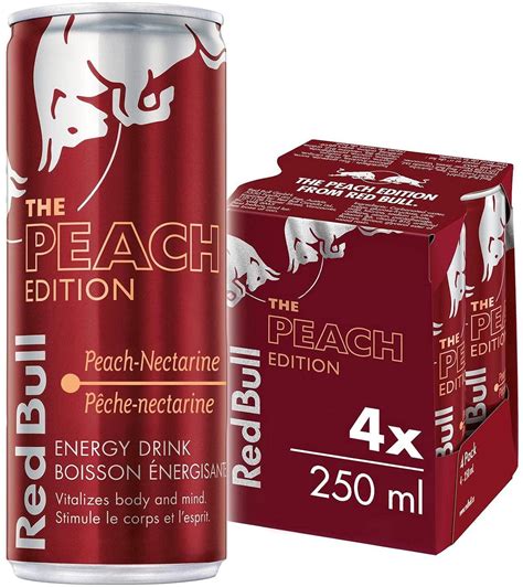 Red Bull - Peach Edition (4 x 6 x 250ml) (Can Dep) | Quecan Distribution