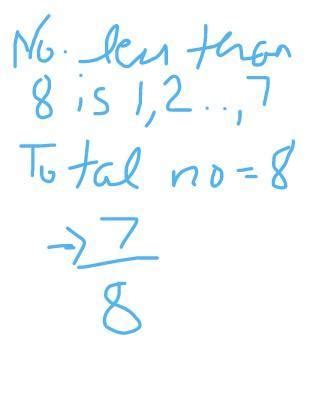 A spinner numbered 1 - 8 is spun. What is the probability of a number ...