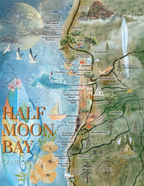 Mapa De Half Moon Bay, California