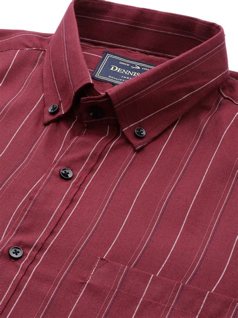 Smart Slim Fit Striped Formal Shirt – Dennison Fashion India