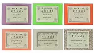 Buy Rockside Khadi Assorted Collection Pack Of Herbal Glycerin Bath ...