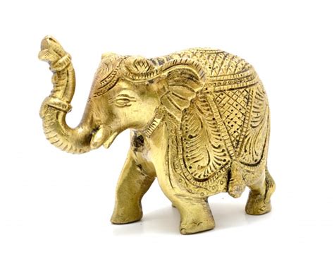 Buy Maharaja Elephant 3 Inches Brass Showpiece Online at Best Price