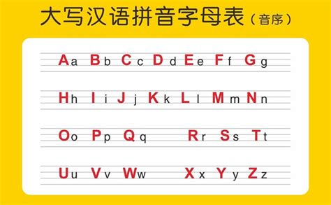 26个汉语拼音字母表_汉语拼音字母表