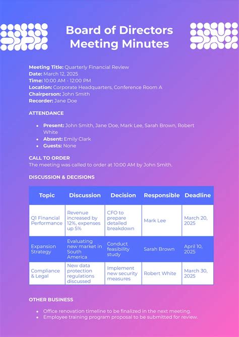 Board Meeting 的图像结果