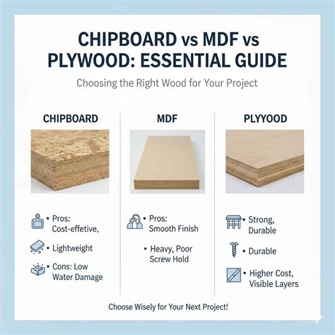 Chipboard vs MDF vs Plywood: Essential Guide
