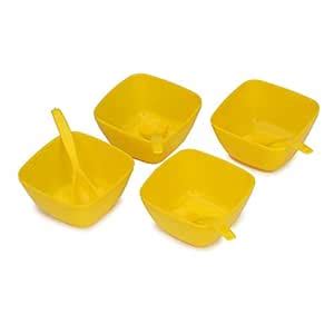 Buy Somil Designer White and Red Dinner Set of 8 Psc- 10 (Dinners-N1.b ...