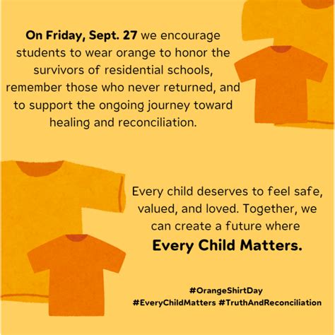 ORANGE SHIRT DAY SEPT 27 | Centennial School