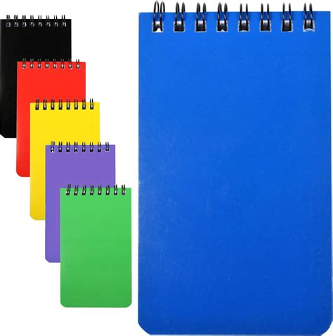 Lizbin Spiralblock, 6 Stück kleine Notizbücher, Taschenbuch 3 "x 5 ...