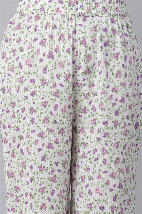 Buy White Floral Printed kurta & Pants Co-Ord Set Online for Woman ...
