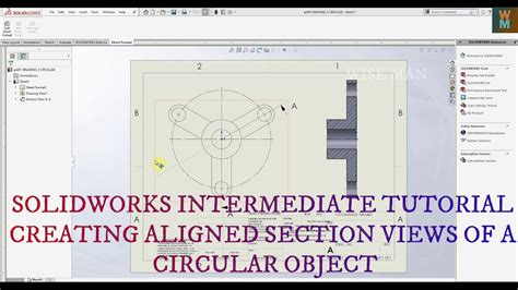 Image result for Aligned Section View SolidWorks