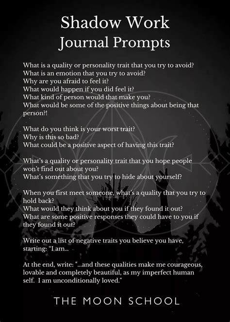 Image result for Shadow Work Journal Prompts