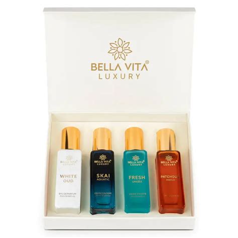 Buy Bella Vita Luxury Unisex Perfume Gift Set -4x20ml Online in India ...