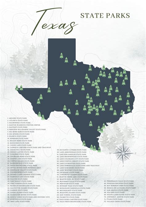 Texas State Park Map: Adventure in the Lone Star State