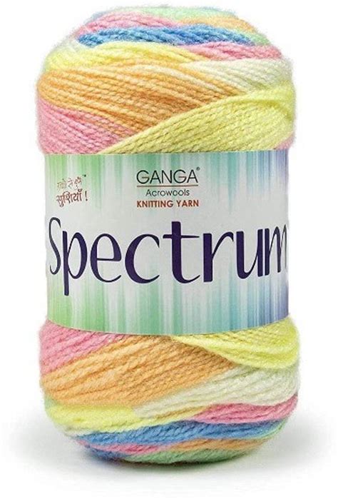 JEFFY Ganga Spectrum Soft Shaded Acrylic Yarn Hand Knitting Wool I ...
