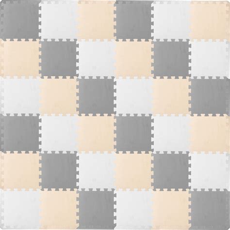 ProSource Foam Puzzle Floor Play Mat for Kids and Babies with Solid ...