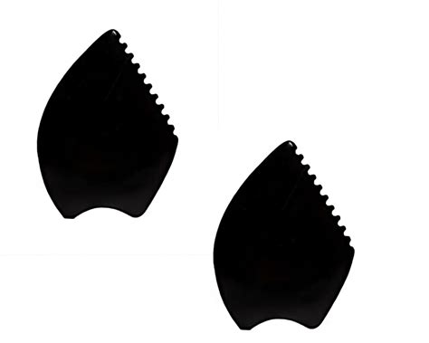 SS Murti Gua Sha Facial Tools, Natural Bian Black Obsidian Stone Gua ...