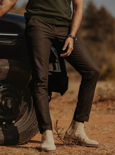 Buy Gir Hickory Chino | Casual Brown Solid Chino for Men Online | Andamen