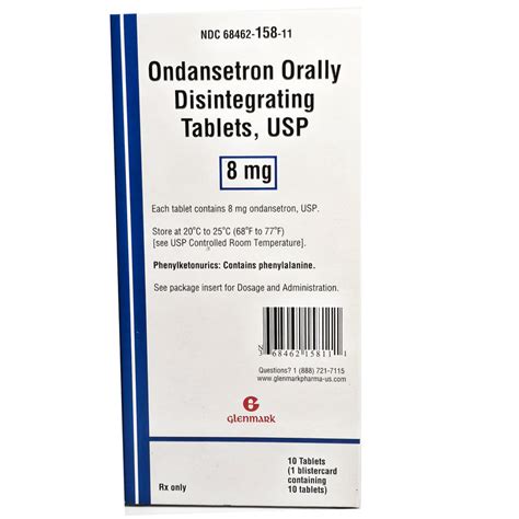 Ondansetron 8 mg Tablets by Glemark — Mountainside Medical