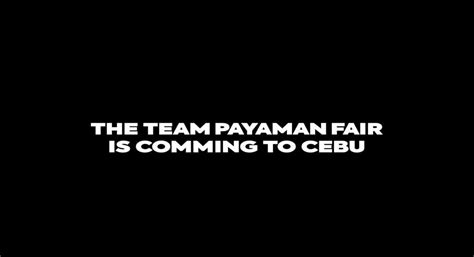TEAM PAYAMAN FAIR 2025, Sm Sea Side Cebu, 1 December to 4 December ...