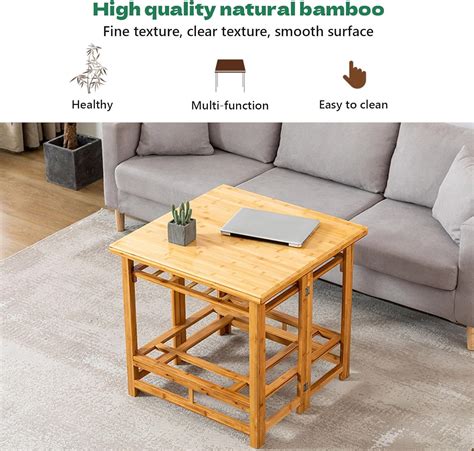 DEOPXF Folding Kotatsu Heater Table Natural Bamboo Low India | Ubuy