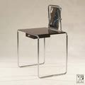 Tubular steel vanity table in the style of the Bauhaus-Modernism ...
