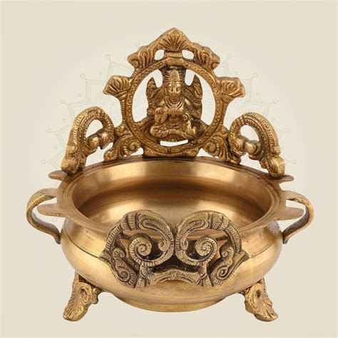 Brass Urli Bowl with Mata – Decorative Urli for Home