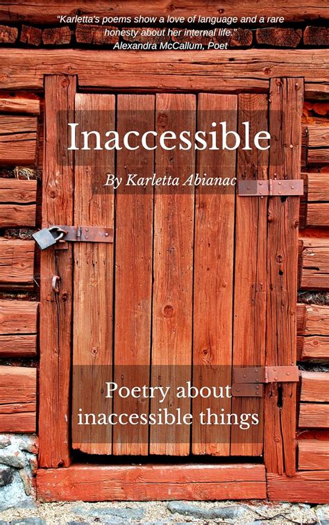 Inaccessible: Poetry about inaccessible things eBook : Abianac ...