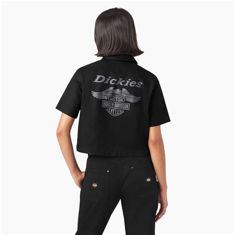 Dickies x Harley-Davidson Women’s Eagle Cropped Work Shirt - Dickies US
