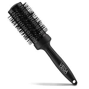 Buy VEGA PROFESSIONAL Carbon Dry Round Hair Brush 43mm | Hair Styling ...