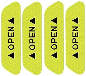 Mr Fix? (4 pcs - Green) Car Door Open Sticker Reflective Tape Safety ...
