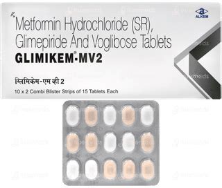 Glimikem Mv2 Tablet 15 - Uses, Side Effects, Dosage, Price | Truemeds