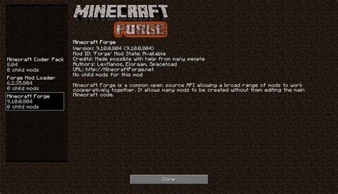 Forge Mod Client 的图像结果