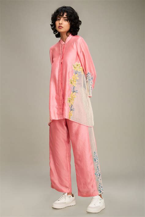 Sougat Paul - Zinnia Applique Co-ord Set - Elahe