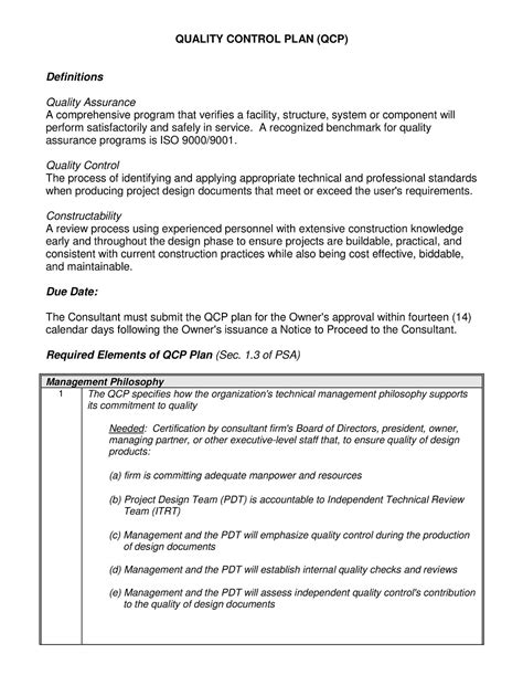 Image result for Quality Control Action Plan Example