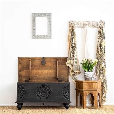 TRC expo Solid Sheesham Wooden Storage Trunk Box | Center Table ...