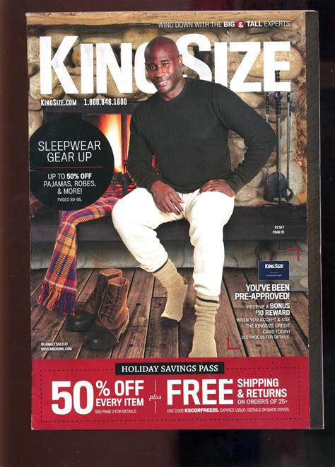 KING SIZE Catalog 2021 Big & Tall Men's Fashion Catalog NEW on eBid ...