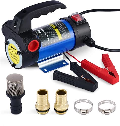 12V Diesel Transfer Pump Kit, 10GPM DC Fuel Pump for Diesel, Kerosene ...