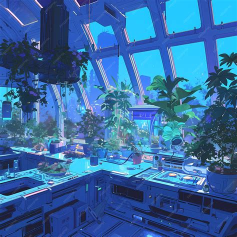 Premium Photo | Enchanted Greenhouse Interior A Lunar Oasis