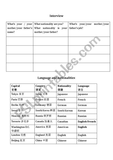 Interview Subheading Worksheet 的图像结果
