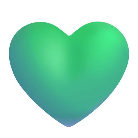 Green Heart 3d Icon | FluentUI Emoji 3D Iconpack | Microsoft